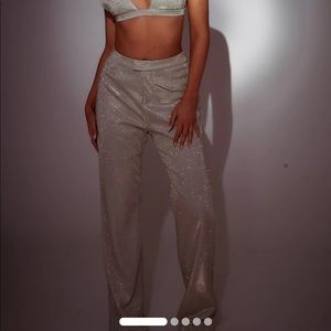 Gold Santorini Trousers SLA THE LABEL